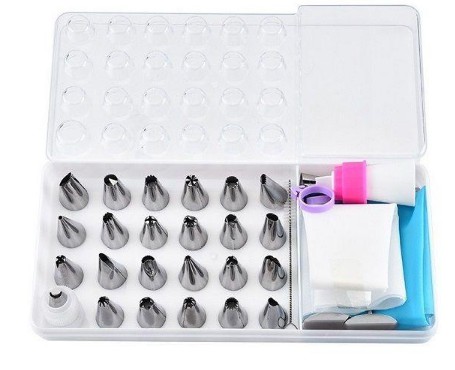 Kit Confeiteiro Bicos e Saco Para Confeitar 35 Peças