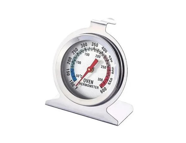 Termômetro de Forno Culinário até 300°C Aço Inox