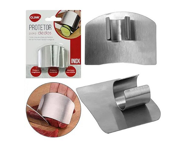 Protetor Dedos Para Cortar Alimentos em Inox