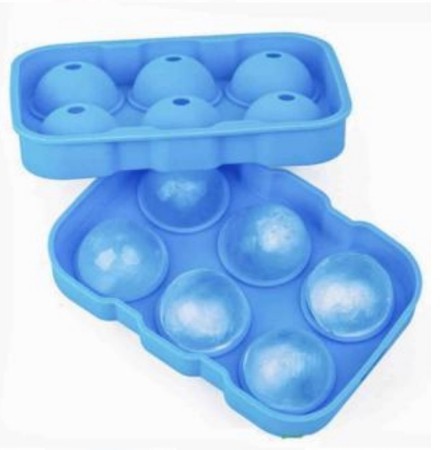 Forma De Gelo 6 Esferas Grande Silicone