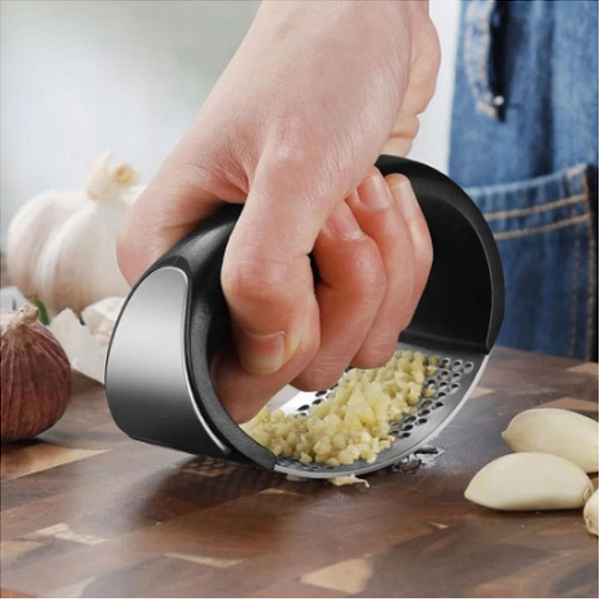 Espremedor Amassador Triturador De Alho Inox Manual