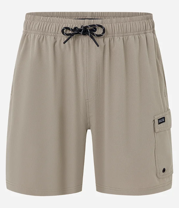 Bermuda em Ripstop com Bolso Lateral Bege