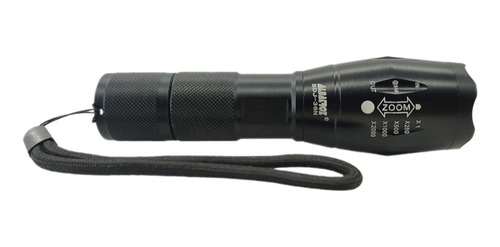 Lanterna Tática Led Recarregável Com Zoom