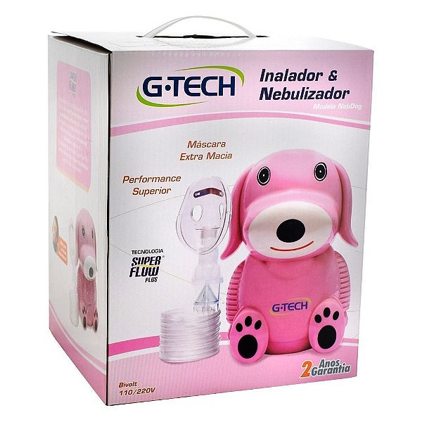NEBULIZADOR G-TECH MODELO DOG ROSA