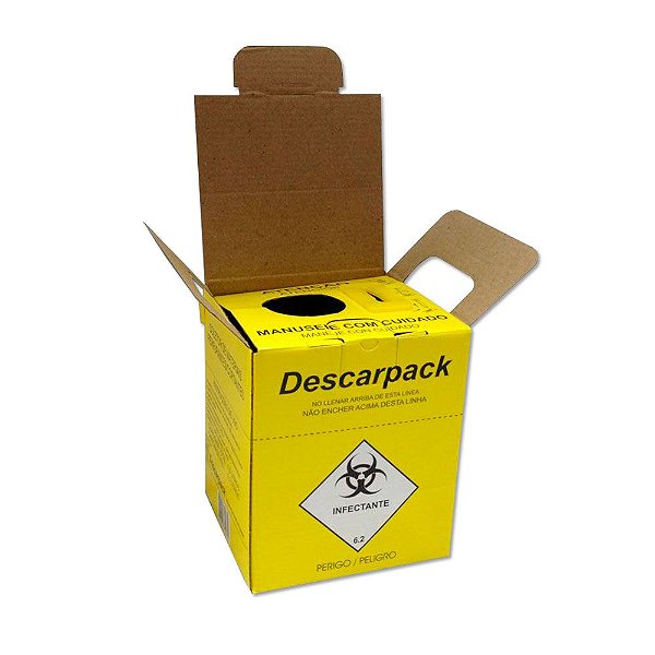 COLETOR MST PERFUROCORTANTE PAP 03 LT DESCARBOX