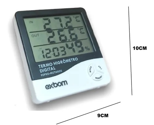 TERMO-HIGROMETRO DIGITAL COM SENSOR EXTERNO