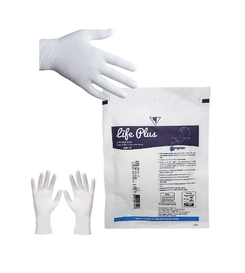 LUVA CIRURGICA LIFE PLUS -  ESTERIL - 8,5