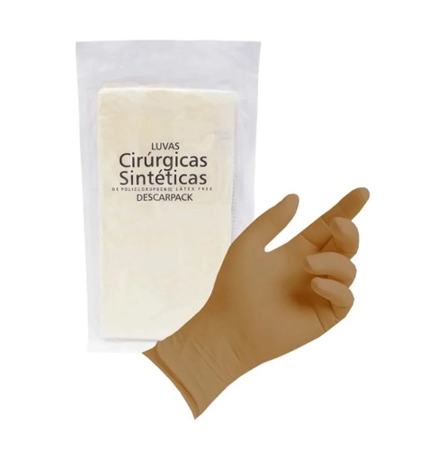 LUVA CIRURGICA EM POLICLOROPRENO 7,0 DESCARPACK