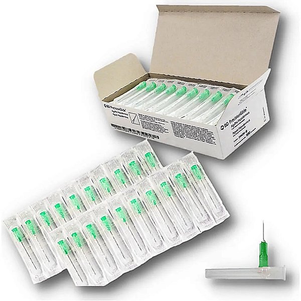 AGULHA HIPODERMICA DESC 20X05,5 BD 24GX3/4 CAIXA COM 100UND