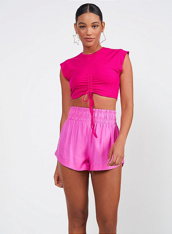 Blusa Canelada Com Amarração Sport Studio - COLCCI