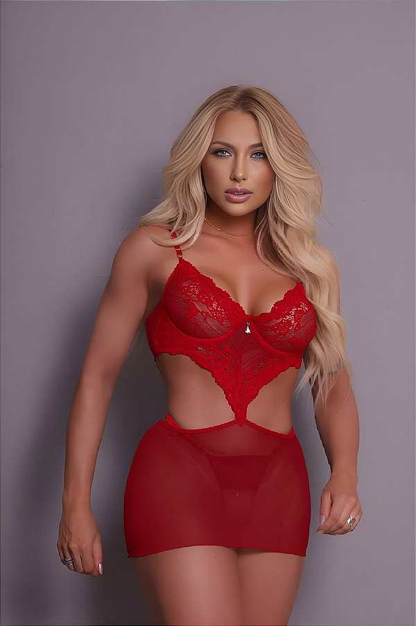 Conjunto Lingerie Pura Tentação