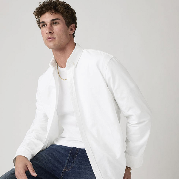 Camisa Social Masculina Levi's - Branca