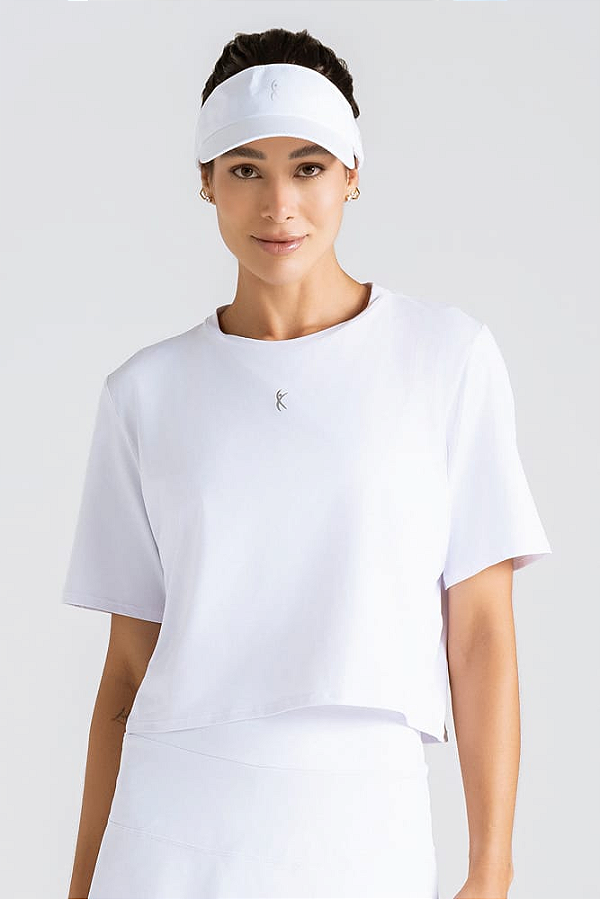 Camiseta Larulp Cropped Ollie Aero Flex Branco