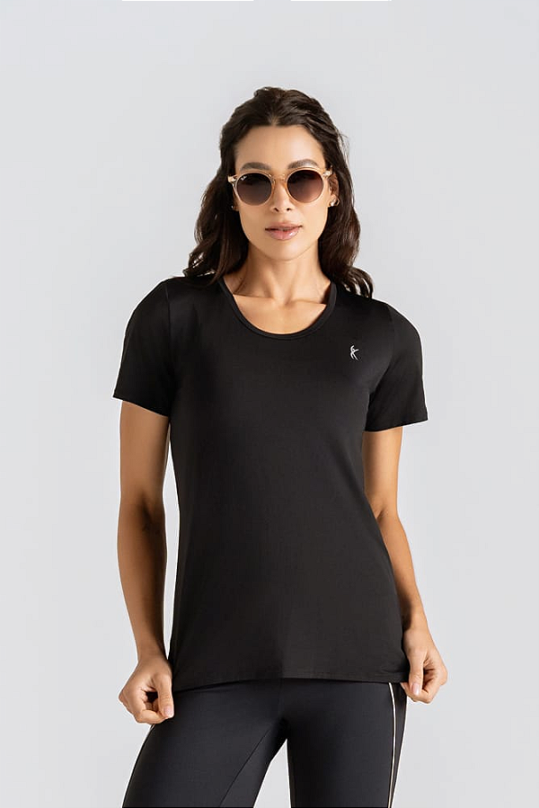 Camiseta Larulp Misty Slim Aero Flex Preto