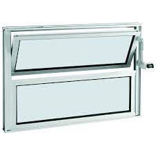 Janela Aluminio Basculante 40A x 60L cm Branco Esal