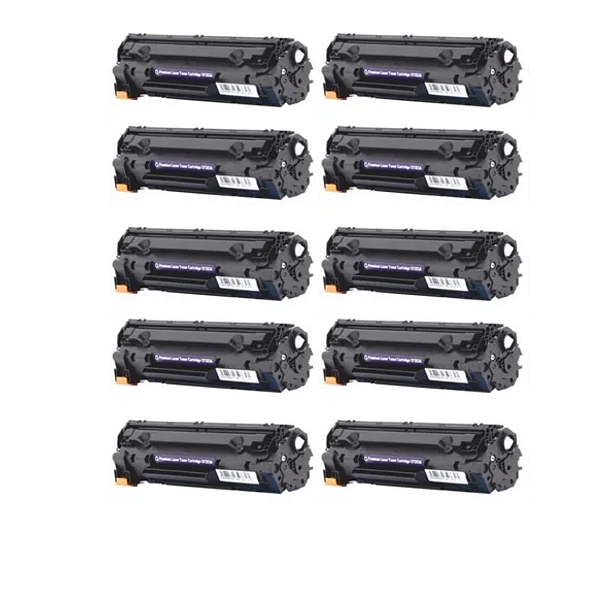 Kit com 10x Toner Compatíveis para Impressora HP com 283a 83a M127fn M125 M127 Preto