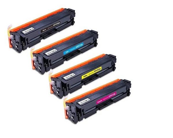 Kit com 4 Toner Compatíveis para HP- M254 M254DW M254NW M280 M281 M281FDW M281CDW