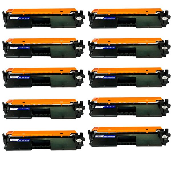 Kit com 10 Toner Compatíveis para Impressora HP 17a M102w Mfp M130fw M130fn