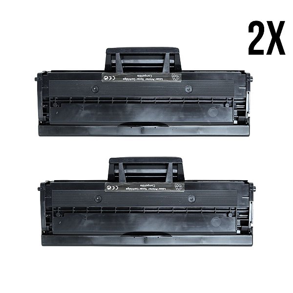 Kit com 2 Toner Compatíveis para Impressora Samsung Mlt-D101s P/ Scx-3405 Scx-3405f Scx-3405w 3405fw
