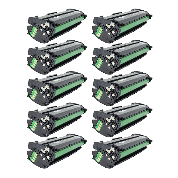 Kit com 10 Toner Compatíveis Para Hp 105a W1105a Com Chip 107a 107w 135a Tinta Preto