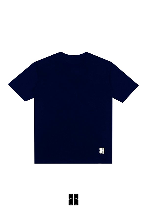 Camiseta OVERSIZED - ESTAMPA LOGO NOVA - Cor AZUL MARINHO