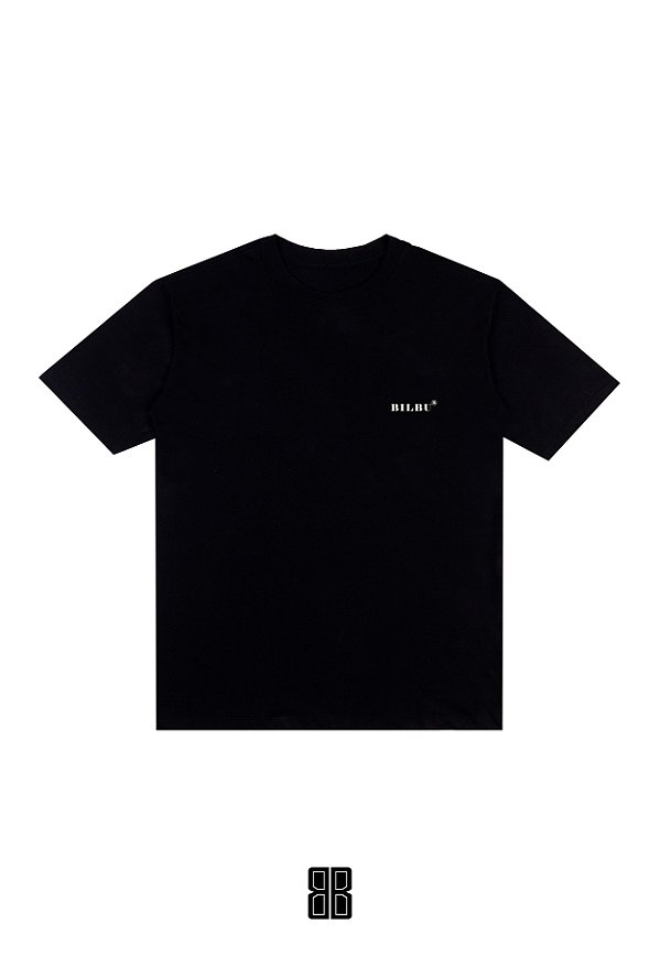 Camiseta OVERSIZED -  ESTAMPA BILBU - PRETA