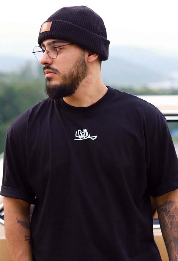 Camiseta POP OVERSIZED - ESTAMPA BOSS - PRETA