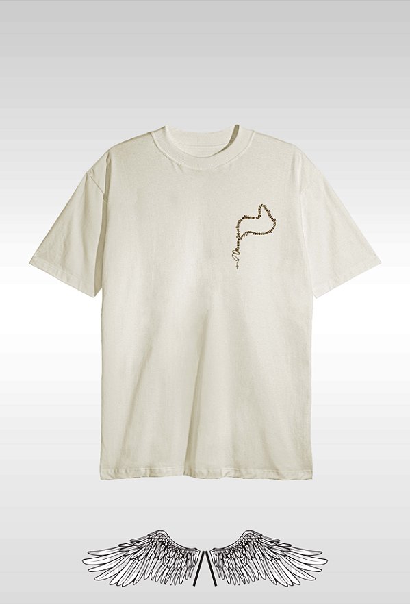 ASSAS - Camiseta OVERSIZED -  ESTAMPA SALVE - OFF-WHITE
