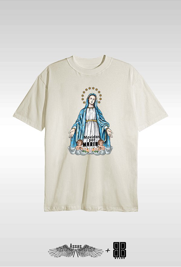 ASSAS - Camiseta OVERSIZED -  ESTAMPA MOVIDOS POR MARIA - OFF