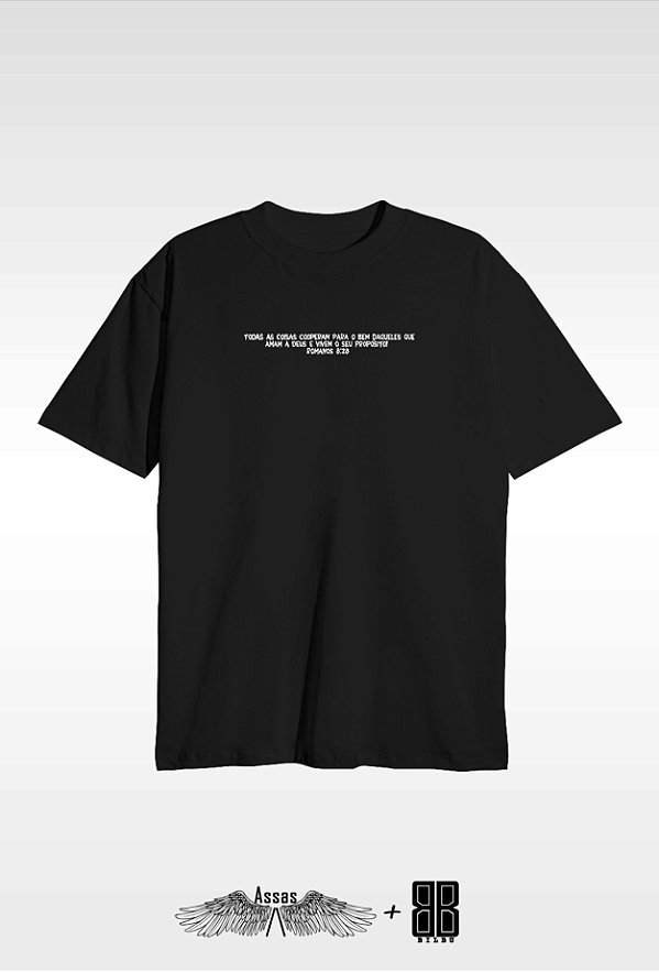ASSAS - Camiseta OVERSIZED -  ESTAMPA PROPOSITO - PRETA