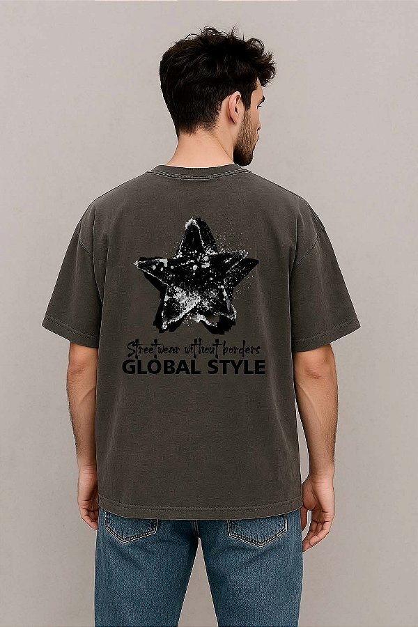 Camiseta BOXY OVERSIZED - ESTONADA CHUMBO - STAR