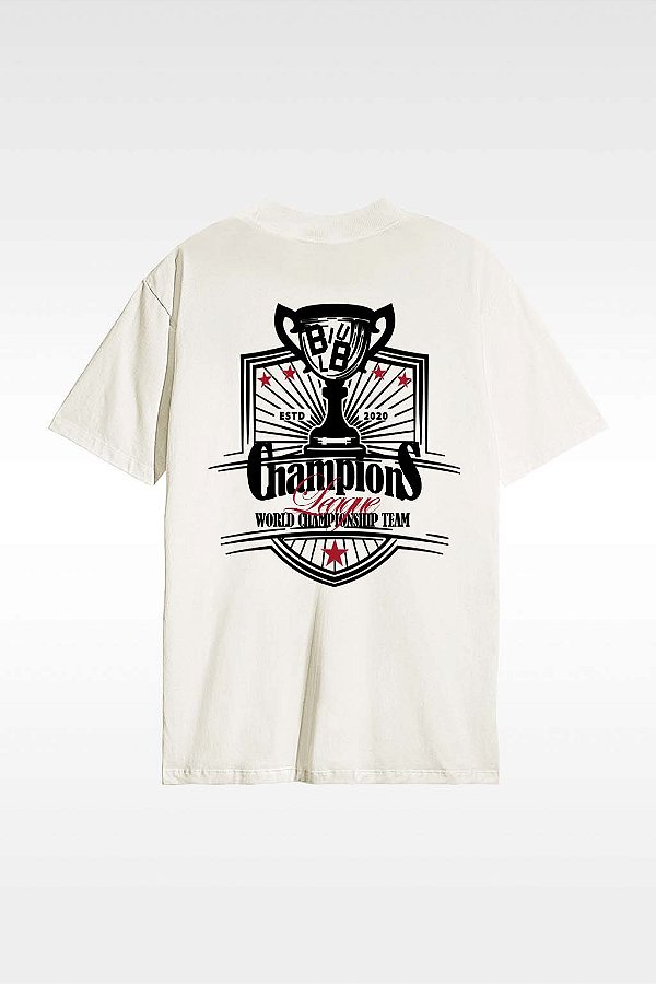Camiseta PREMIUM OVERSIZED - CHAMPIONS - OFF WHITE