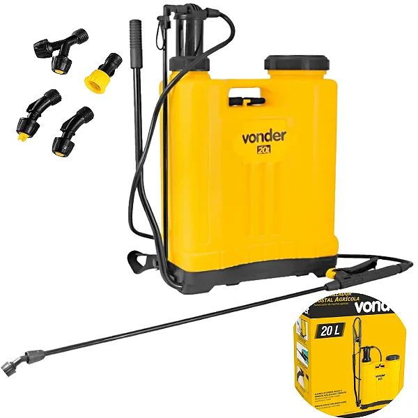 Pulverizador Costal Agrícola Vonder PC 020 com 20 Litros e Alavanca Reversível