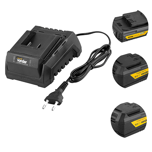 Carregador Convencional Vonder ICBV 1805 18V Bivolt p/ Linha Intercambiável