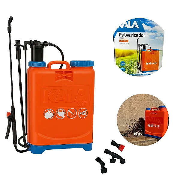 Pulverizador Costal Bomba Veneno Manual 20 Litros Kala Alta Resistência e Conforto