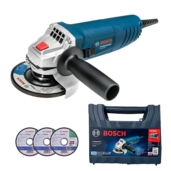 Esmerilhadeira Bosch GWS 850 850W com Maleta e 3 Discos de Corte 127v ou 220v