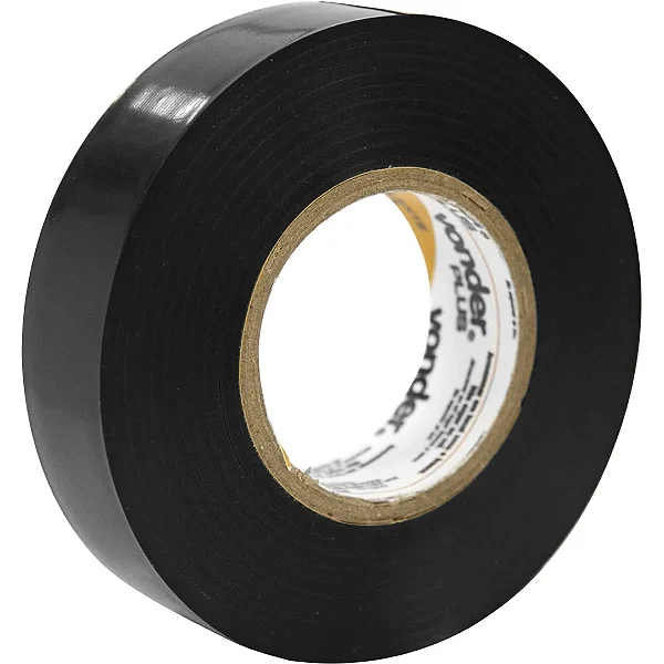 Fita Isolante Vonder, 19 mm x 20 m, Preta