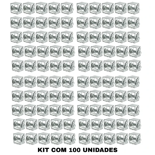 Kit 100 Catracas ZZ-60R Galvanizadas CAÇULA Cerca Arame