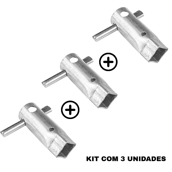 Kit 3 Esticadores 75mm Bob's Caçula Zincado p/ Cerca