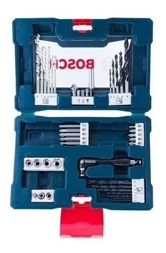 Kit Acessórios Bosch V-Line 41 Peças Brocas e Pontas em Estojo