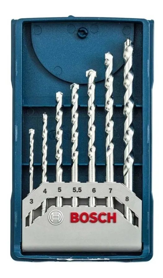 Jogo de Brocas Bosch X-Line para Concreto 7 peças