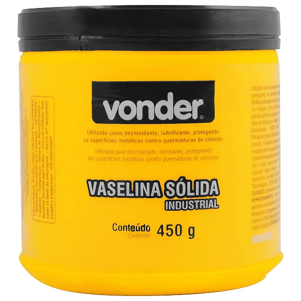 Vaselina Sólida Industrial Vonder 450g Lubrificante e Desmoldante