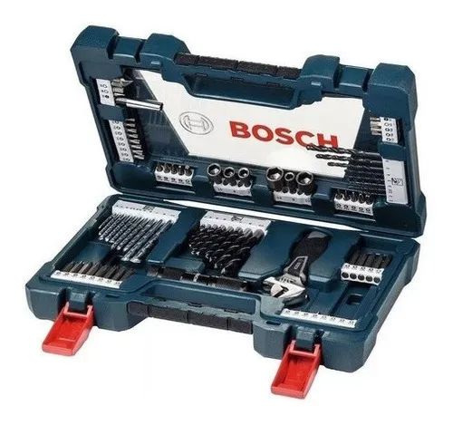 Kit de Pontas e Brocas em Titânio Bosch V-Line 83 Peças Profissional