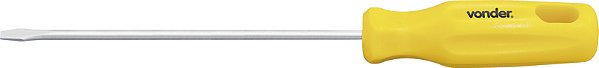 Chave de Fenda 1/8" x 4" Vonder Cromo Vanádio com Ponta Magnetizada