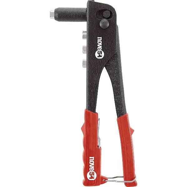 Rebitadeira Manual Nove54 2,4 a 4,8mm com 4 bicos - Alicate Rebitador Profissional
