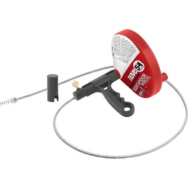 Desentupidor Manual Nove54 com Mola 3,8 Metros – Solução Rápida e Prática para Desentupir Esgotos