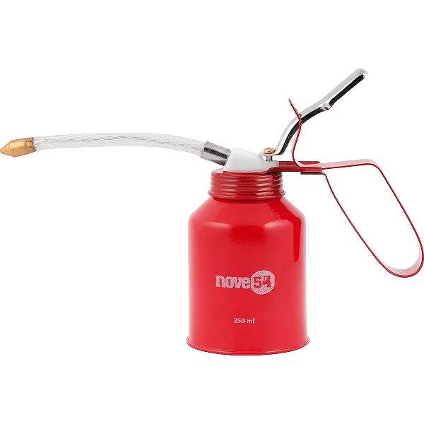 Almotolia Metálica Nove54 250ml com Bico Flexível – Lubrificação Precisa para Máquinas e Equipamentos