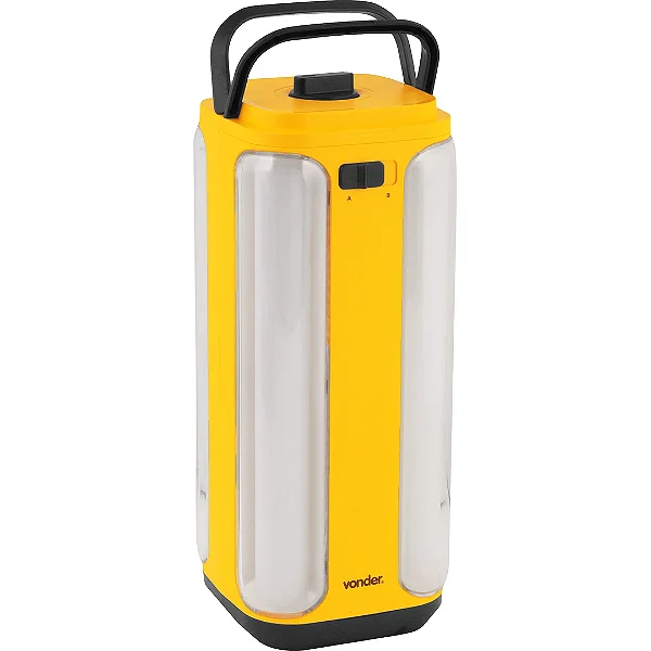 Lanterna Recarregável Vonder LED SMD 350lm com Bateria de Lítio para Camping, Casa e Emergência