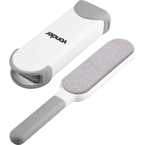 Escova Removedora de Pelos Vonder Dupla Face com Base Autolimpante para Roupas e Estofados