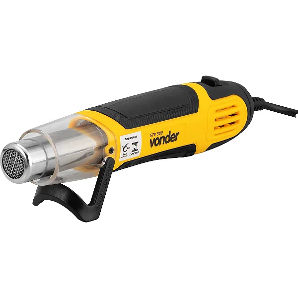 Soprador Térmico Mini Vonder STV 500 127V ou 220v 500W com 2 Estágios de Temperatura e Bocal Deflexão